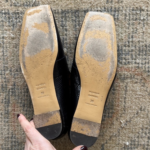 Mansur Gabriel black patent loafer - Picture 3 of 5